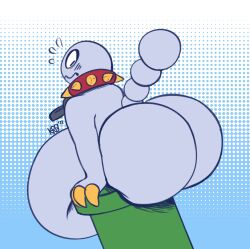 anthro big_ass big_breasts bubble_butt chain_chomp female huge_ass mario_(series) super_mario_bros. tagme warp_pipe