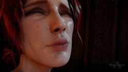 16:9_aspect_ratio 1girls 3d antonio_banderas blender_(software) closed_eyes fanart female hd hd_(traditional) high_resolution kissing meme red_hair solo the_witcher the_witcher_(series) the_witcher_3:_wild_hunt theropedude triss_merigold