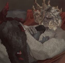 morgott the omen king from elden ring by hinusart
