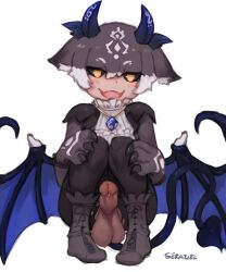 1futa artist_name balls big_penis black_sclera blue_horns blush_stickers boots claws clothed clothing cock-tail colored_sclera debidebi_debiru debiru-sama demon_girl demon_tail demon_wings english_commentary erection fangs female futa_only futanari grey_hair highres horns humanoid humanoid_penis jewelry kemono_friends kemono_friends_3 large_testicles light-skinned_futanari light_skin mostly_clothed multicolored_hair necklace nijisanji pants penis precum precum_drip seraziel short_hair simple_background skin_fangs solo squatting tail testicles torn_clothes torn_pants two-tone_hair virtual_youtuber white_background white_hair wings yellow_eyes