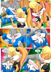 69 69_position anal anal_insertion anus ass balls bbmbbf blush bugs_bunny carrot carrot_in_ass comic comic_page crossover cum female female/female fur34 krystal krystal's_looney_love_(comic) licking licking_anus licking_pussy lola_bunny looney_tunes male male/female nintendo nude oral oral_sex palcomix penis pussy sex star_fox warner_brothers yuri