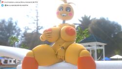huge toy chica from five nights at freddy's by silver2299