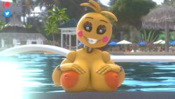 huge toy chica from five nights at freddy's by silver2299