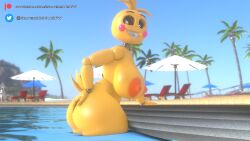 huge toy chica from five nights at freddy's by silver2299