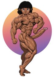 1male 2022 abs ambush_(trap) black_hair blue_eyes bodily_fluids elf genitals hair humanoid humanoid_pointy_ears long_penis male muscular muscular_male nipples nude pecs penis pokkuti solo solo_male sweat vein veiny_muscles veiny_penis xiv_(pokkuti)