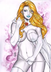 curvy curvy_female elberty_(artist) emma_frost female female_only marvel marvel_comics white_queen x-men