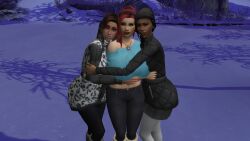 big_breasts hanging_out sims4 snow strippers sweater