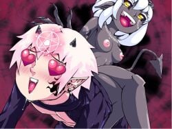 color colored crimson_keep game_over heart_eyes introspurt mind_control rithris_hatespine soriel_(crimson_keep)