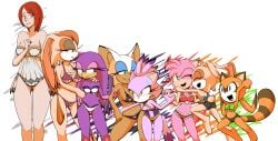 8girls absurd_res alpha_channel amy_rose bat_ears bat_girl bat_wings belly_button bikini bikini_bottom bikini_top bird_beak bird_girl black_bikini black_bikini_bottom black_bikini_top black_shorts blaze_the_cat bloodrike brown_fur brown_hair cat_bell cat_ears cat_tail catgirl collar cream_the_rabbit cub feathers female female_only ginger_hair green_bikini green_bikini_top heart_bikini heart_bra heart_pasties hedgehog_ears hedgehog_girl holding_hands human lingerie marine_the_raccoon midriff multiple_girls navel orange_scarf orange_top orange_topwear pink_fur pink_hair png pokadot_bikini princess_elise purple_bikini purple_bikini_bottom purple_bikini_top purple_eyes purple_feathers purple_fur purple_lingerie rabbit_ears rabbit_girl racoon_ears racoon_girl racoon_tail red_bikini red_bikini_bottom red_bikini_top red_hair rouge_the_bat shorts sonic_(series) sonic_2006 sonic_riders sonic_the_hedgehog_(series) tan_skin vanilla_the_rabbit wave_the_swallow white_bikini white_bikini_bottom white_bikini_top white_feathers white_hair white_lingerie white_skin