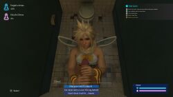 3d blender blenderdude blonde_hair cloud_strife dialogue femboy feminine_male final_fantasy final_fantasy_vii gameplay_mechanics gay girly grabbing grabbing_penis light-skinned_femboy light-skinned_male lipbite looking_at_penis pov tagme wet_penis yaoi