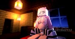 1girls 3d alley_(r1n42113) cum cumflation expansion female looking_pleasured mine-imator minecraft night pink_dress pink_eyes pink_hair pregnant r1n42113 sex stockings tagme