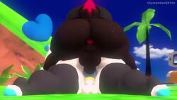 2boys 3d anal anal_sex animated anus ass backsack balls big_penis black_body black_skin bouncing_ass chao_(sonic) cum cum_in_ass cum_inside dark_chao duo ejaculation gay girly hat heart hero_chao huge_ass leviantan581re male male/male male_only male_penetrated male_penetrating male_penetrating_male outdoors penetration penis plap_(sound) pounding rear_view sega sonic_(series) sound speed_bump_position spurt tail teapot_(body_type) testicles thick_ass thick_thighs thighhighs thighs video white_body white_skin yaoi