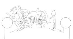 1boy 1boy1girl 1girls antoine_d'coolette bed bunnie_rabbot female labor male pregnant raccoonshinobi ready_to_pop sketch sonic_(series) sonic_the_hedgehog_(archie)