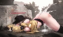 1girls after_rape cum cum_drip cum_inside cum_overflow cum_pool dier_(girls'_frontline) dima_(girls'_frontline) face_down_ass_up female game_mechanics gameplay_mechanics girls'_frontline heart lactation medium_breasts nipples rkzrok tears the_division top-down_bottom-up vomiting_cum