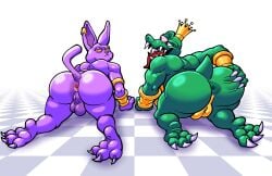 2boys anus ass balls champa donkey_kong_(series) dragon_ball k_rool male_focus male_only nude tagme yellowjackinit