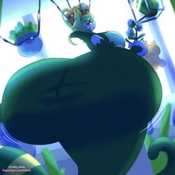 1girls big_ass big_breasts big_thighs breasts_bigger_than_head huge_ass huge_breasts huge_thighs massive_ass massive_breasts nintendo oddly_bally pokémon_(species) pokemon serperior thick_thighs