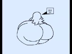 1girls alternate_version_available animated blush chubby cocoahug fart flipnote flipnote_studio long_hair original_character satisfied simple_background smile sound tagme text_bubble video