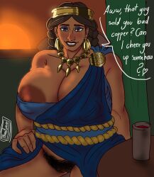 big_breasts dark-skinned_female milf original original_character phantomas(artist) thick_thighs