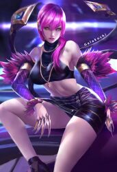 1girls evelynn female female_focus female_only galakushi k/da_evelynn k/da_series league_of_legends