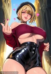 evelyn chevalier from hoyoverse by sinderellaart