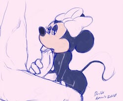 disney double_nexus female minnie_mouse monochrome penis public_domain sketch tagme