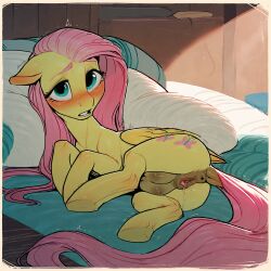 2024 above_average_crotchboobs ai_generated anus ass blush breasts crotchboobs cutie_mark equid equine equine_anus equine_genitalia equine_pussy female female_only feral fluttershy_(mlp) friendship_is_magic furry hooves horse looking_at_viewer mammal my_little_pony nipples nude pegasus pony pussy pussy_juice raised_tail rear_view solo solo_female tagme tail tamrad