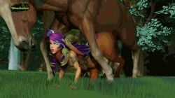 3d animated centaur centauress feral gif girl horse league_of_legends lillia_(league_of_legends) penis tagme vicesfm wonderice zoophilia