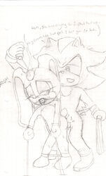 1boy 1girls anthro buggery cream cream_the_rabbit dar-powerforce female fur furry hedgehog interspecies male monochrome rabbit sega shadow shadow_the_hedgehog sketch sonic_(series) straight toony