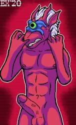 1_eye anthro extralife forced gargoyle genitals grimdark hi_res infestation male male_only mind_control nipples nude parasite rape snuff