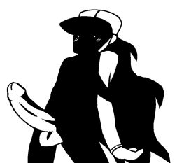 baseball_cap big_penis black_and_white blush creepypasta erection friday_night_funkin hard_on hypnos_lullaby large_penis long_hair long_hair_male pokepasta_perdition ridiculously_huge_penis shitpost solo_male steven_(strangled_red) strangled_red