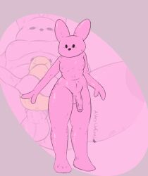 anthro averyunfunny belly bird bunny chick easter furry futa_only futanari lagomorph marshmallow peeps penetration pink_skin self_upload sex_toy small_breasts stomach_bulge thick_thighs yellow_skin