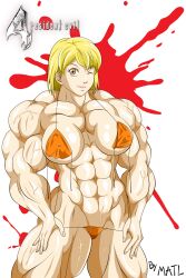 abs biceps bodybuilder breasts female matl muscles muscular muscular_arms muscular_female muscular_legs muscular_thighs pecs resident_evil