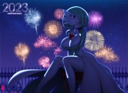 big_ass date fireworks gardevoir huge_ass huge_breasts large_ass large_breasts lips new_year night plump_lips pokémon_(species) pokemon pokemon_(species) smile thick_lips walter_sache wide_hips wsache2020