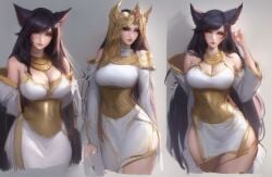 1girls ahri ai_generated blijeballon female female_focus female_only league_of_legends