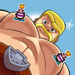 artist_name barbarian barbarian_(clash_of_clans) character_name clash_(series) clash_of_clans clash_royale copyright_name gay heheheha kissing male male_only meme shitpost supercell tagme widdle_draws