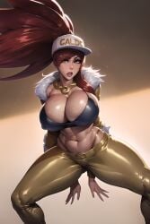 ai_generated akali_jhomen_tethi dark-skinned_female gold gold_(metal) gold_jewelry k/da_akali_prestige_edition k/da_series league_of_legends leather_clothing leather_jacket looking_at_viewer prestige_skin shiny shiny_clothes shiny_skin smoke600 stable_diffusion tan tan_body tanned