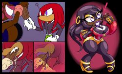 knuckles the echidna from sonic (series) by frost-lock