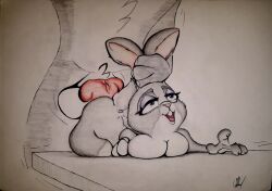 anthro bonnie_hopps canine disney doggy_style furry medium_breasts milf penis rabbit zootopia