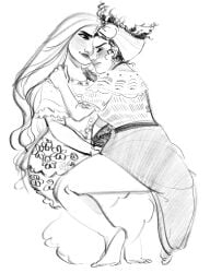 2girls afrolatina blush colombian_female cousins crocsfucker disney dolores_madrigal dubious_consent encanto female female_only fingering fingering_partner incest isabela_madrigal latina lezdom monochrome rough_sketch sketch straight_hair yuri