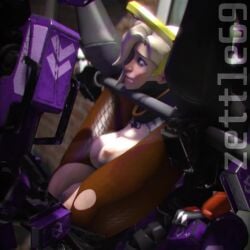 1girls 3d animated areola bastion_(overwatch) blonde_hair bondage clothed exposed_breasts female female_human/male_robot human_penetrated large_breasts legs_over_head legs_up mercy mp4 nipples no_sound overwatch pale-skinned_female pale_skin pussy rape restrained ripped_clothing robot robot_on_human robot_penis sex sex_machine spread_legs tagme torn_clothes vaginal_penetration video zettle69