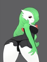 1girls anthro female gardevoir lingerie nipples pinkcappachino pokemon pokemon_(species) pokemon_rse tagme