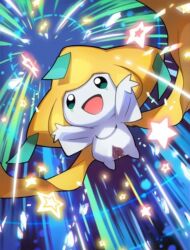 animal breasts female jirachi no_breasts no_humans pokemon pokemon_(species) pussy small tiny