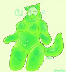 ? anthro breasts crumbnuggets female female_only goo goo_creature gootraxian kaiju_paradise roblox roblox_game skull_mask slime_hound_(kaiju_paradise) solo tagme