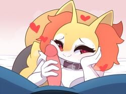 1boy 1girls anthro braixen female lucario male penis pinkcappachino pokemon pokemon_(species)