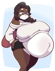 big_belly big_breasts bloobiesus female furry pregnant ready_to_pop tagme