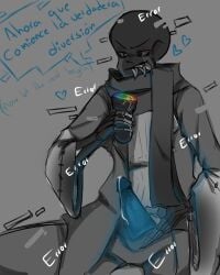 big_penis comic error_sans_(fan_character) errortale female heart multi_tongue penis penis_out pussy sans scarf spanish_text tongue tongue_out translation_request undertale