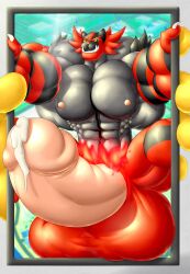 abs biceps bodybuilder furry hyper hyper_balls hyper_genitalia hyper_muscles hyper_penis hyper_testicles incineroar joshthetiger male male_focus male_only muscle muscles muscular muscular_arms muscular_ass muscular_back muscular_legs muscular_male muscular_thighs nipples pecs pokemon veins veiny_penis zerozero