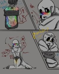 ! :d blush comic dream_sans dream_sans_(fan_character) dreamtale_(undertale_fanfiction) error_sans_(fan_character) heart ink_sans_(fan_character) inktale moaning pussy sans scarf skeleton spanish_text translation_request undertale wet_pussy