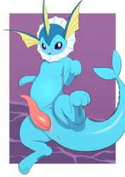 anthro big_penis eeveelution fukashinx male_only penis pokémon_(species) pokemon tagme tapering_penis vaporeon