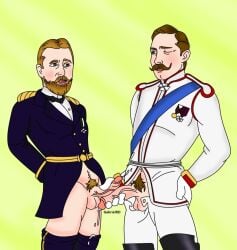 army army_uniform big_ass big_balls big_penis boots ejaculation gabriel gabrielrd gay germany kaiser_wilhelm_ii male/male male_only male_penetrating penetration prince_henry_of_prussia prussia prussian royal royalty size_comparison size_difference uniform veiny_penis yaoi